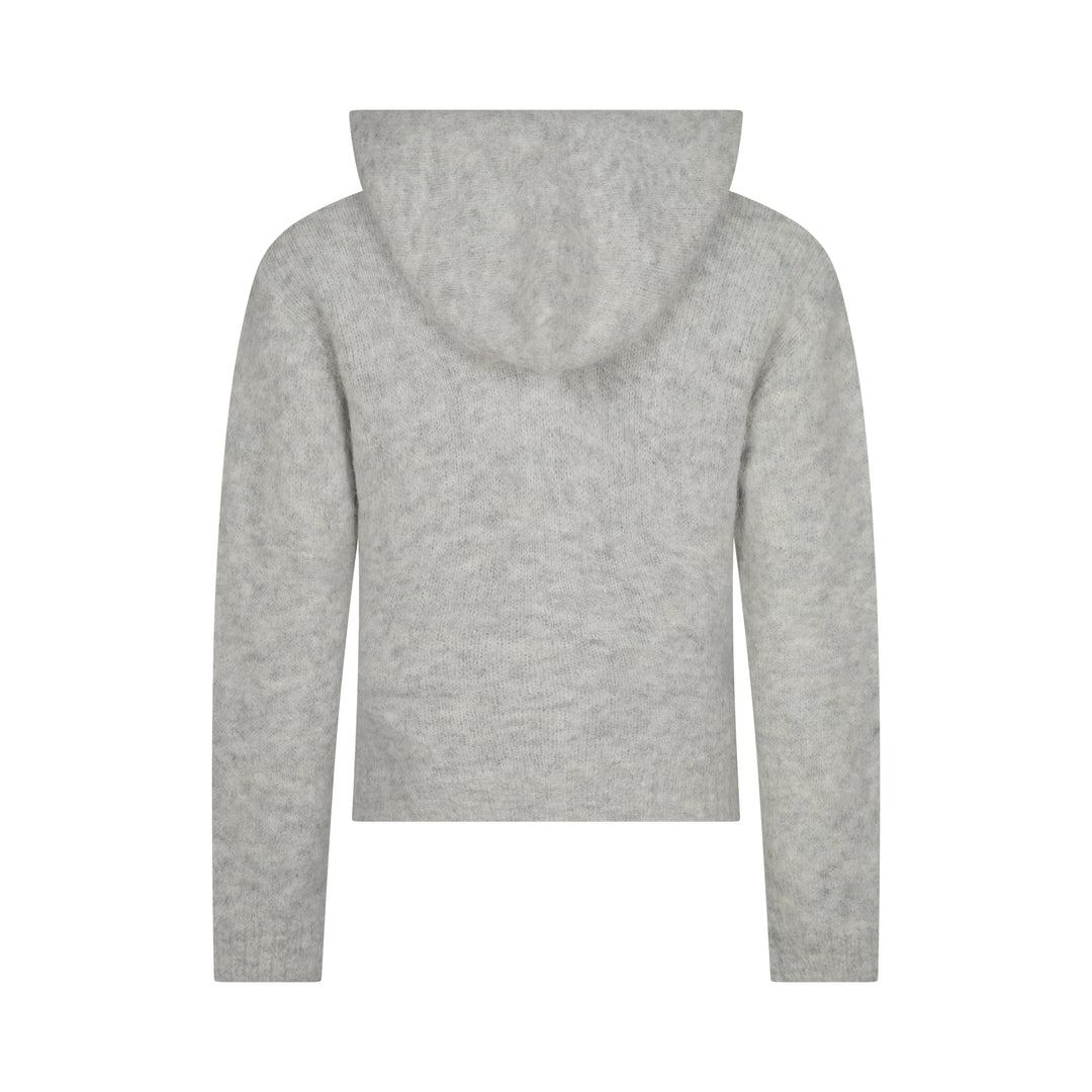 Sweat à Capuche Zippé Double - Gris Clair