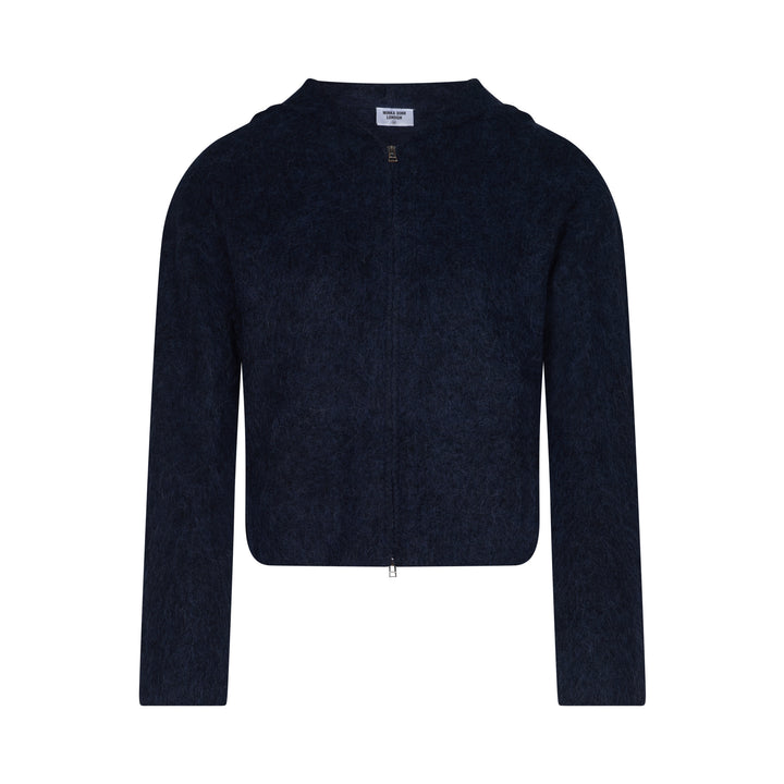 Sweat à Capuche Zippé Double - Marine