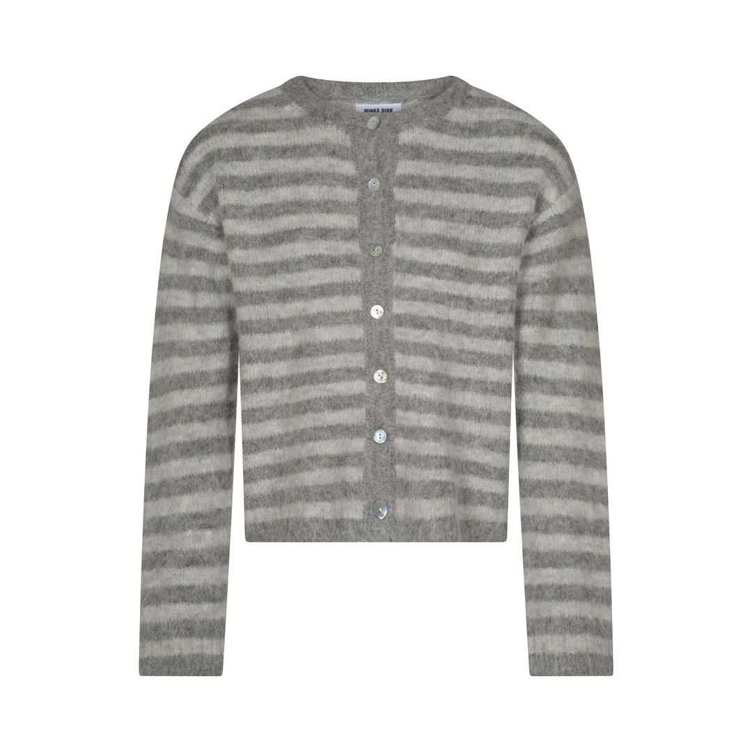 Cardigan Evie - Rayures Grises