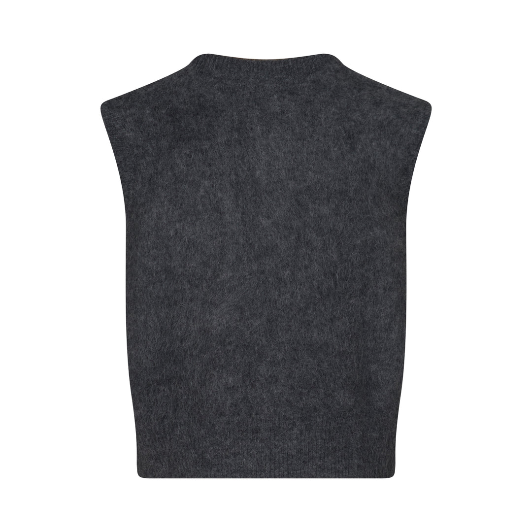Gilet en Maille - Gris Foncé