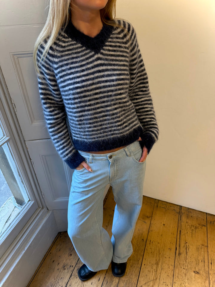 Orla Jumper - Navy Stripe