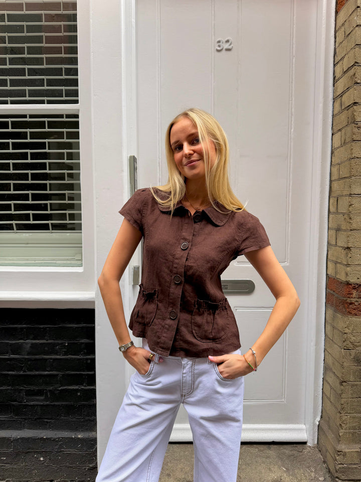 Margot Top - Bruin
