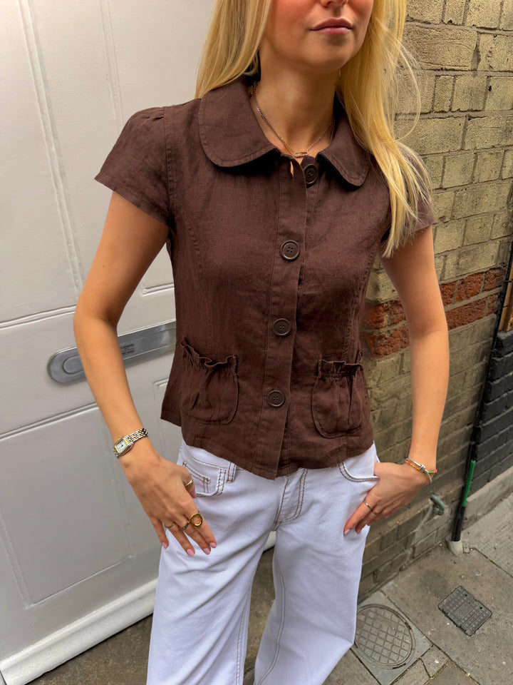 Margot Top - Bruin