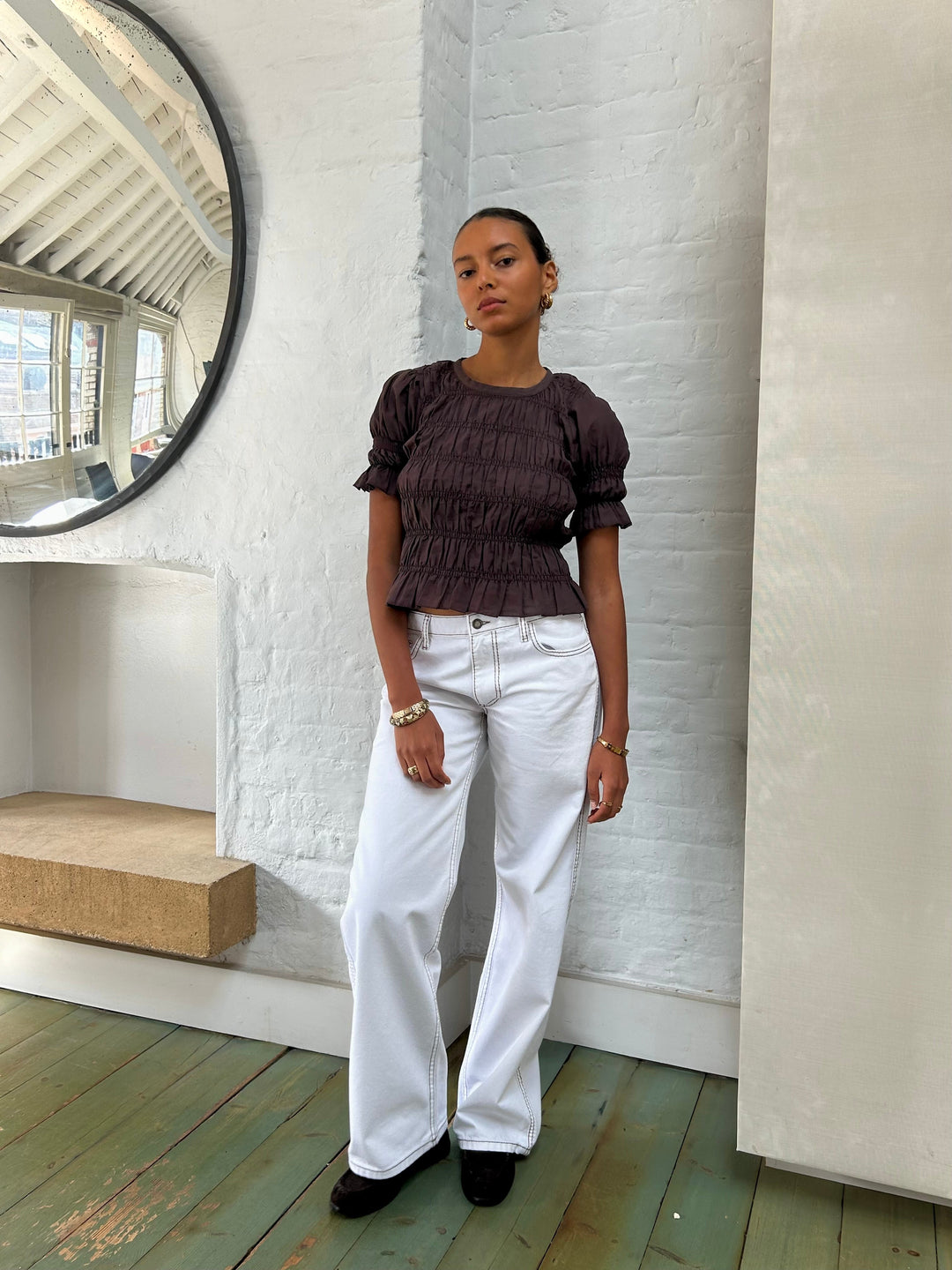 Blouse Emmie - Marron