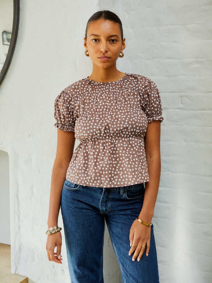 Blouse Etta - Cacao