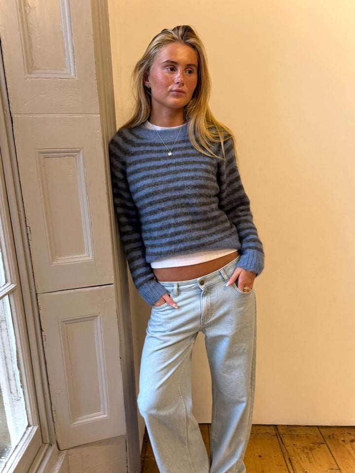 Cara Trui - Blauw & Grijs