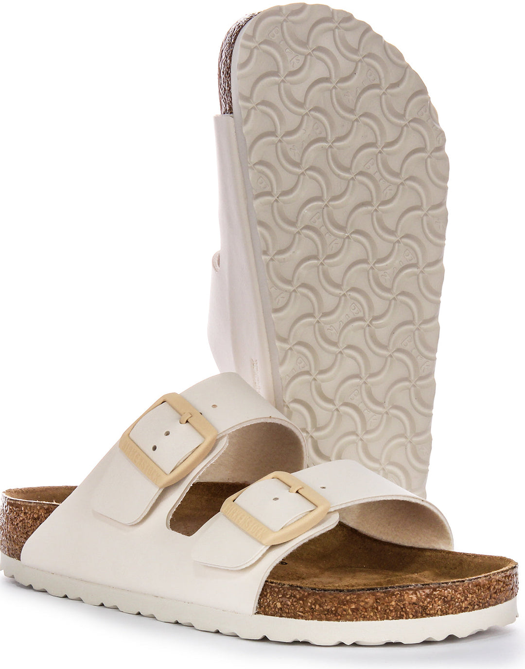 Birkenstock Arizona-sandaler | Beige Birko-Flor för kvinnor