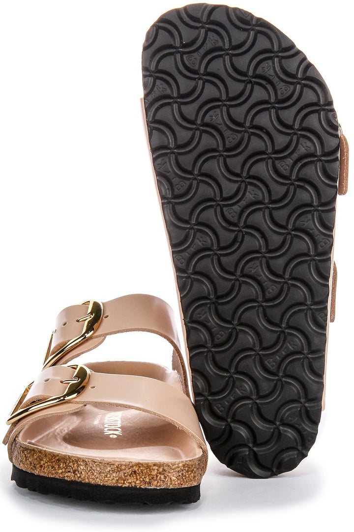 Birkenstock Arizona-sandalen | beige echt leer - Big Buckle voor dames