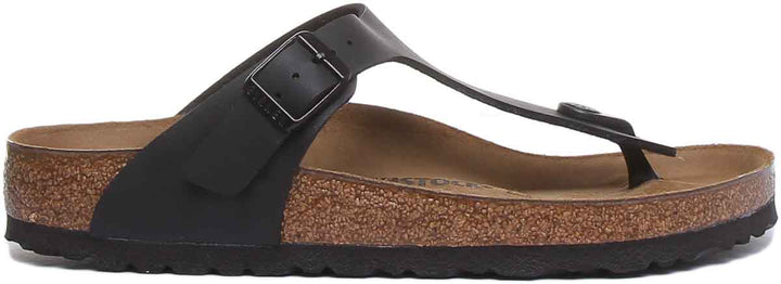 Sandales Birkenstock Gizeh | Birko-Flor noir pour femme
