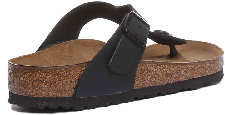 Sandales Birkenstock Gizeh | Birko-Flor noir pour femme