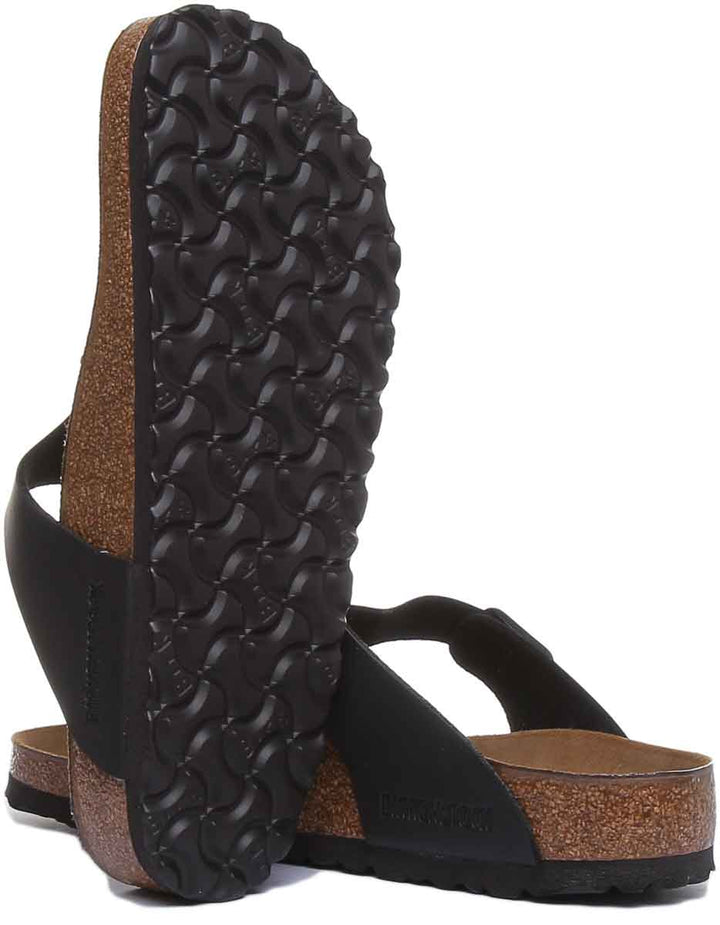 Sandales Birkenstock Gizeh | Birko-Flor noir pour femme