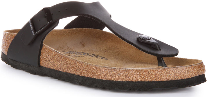 Sandales Birkenstock Gizeh | Birko-Flor noir pour femme