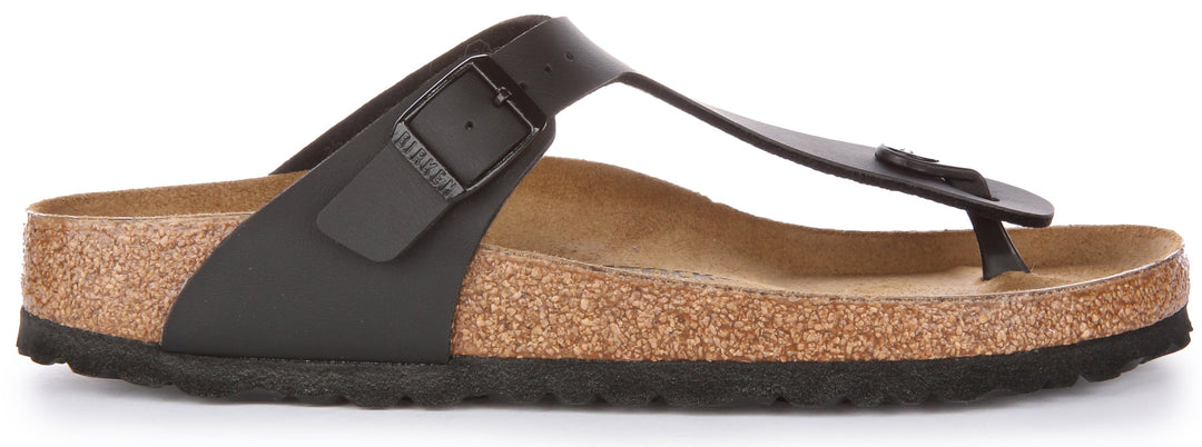 Sandales Birkenstock Gizeh | Birko-Flor noir pour femme