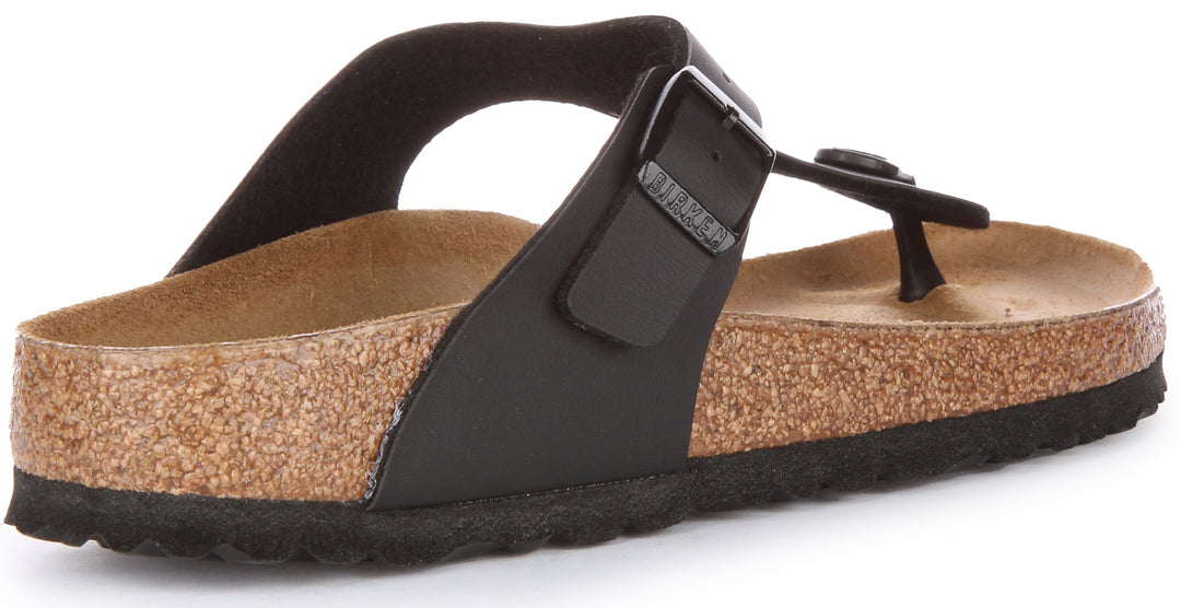 Sandales Birkenstock Gizeh | Birko-Flor noir pour femme