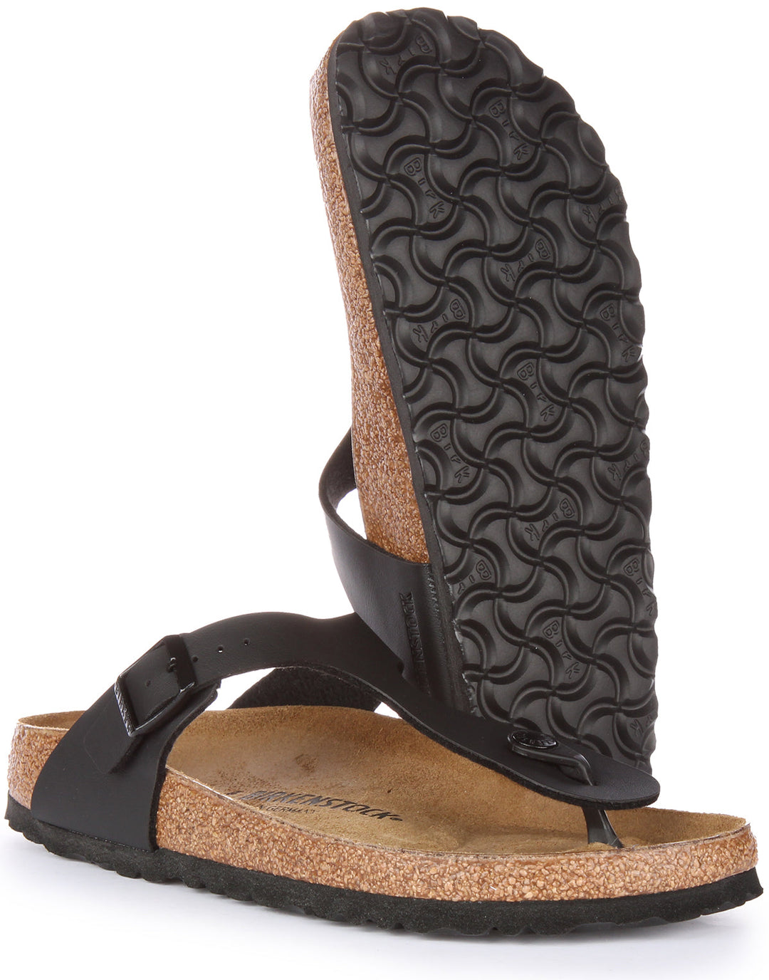 Sandales Birkenstock Gizeh | Birko-Flor noir pour femme