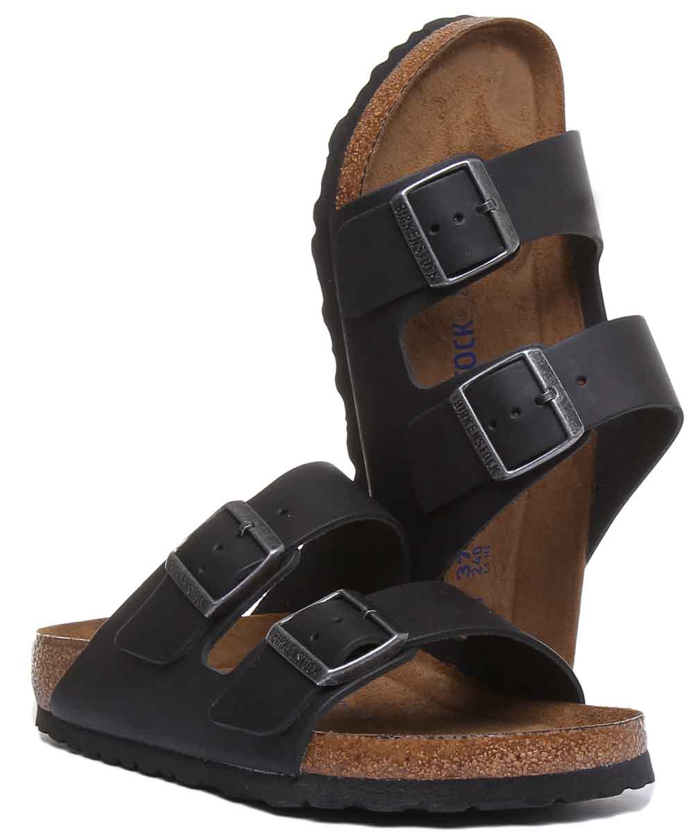 Birkenstock Arizona-sandaler | Svart äkta läder för kvinnor