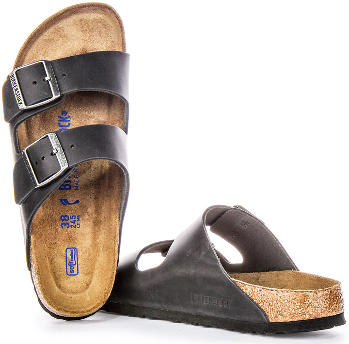 Birkenstock Arizona-sandaler | Svart äkta läder för kvinnor