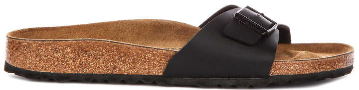 Birkenstock Madrid-sandaler | Svart Birko-Flor för kvinnor – smal läst