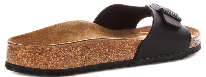 Birkenstock Madrid-sandaler | Svart Birko-Flor för kvinnor – smal läst