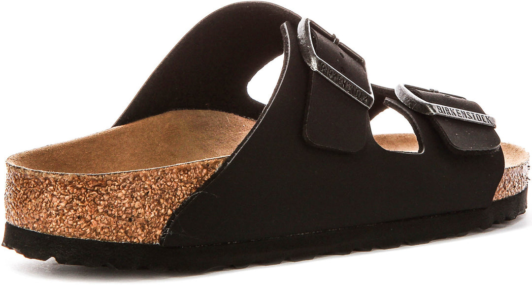 Birkenstock Arizona-sandaler | Svart Birko-Flor – veganvänliga för män och kvinnor – smal läst