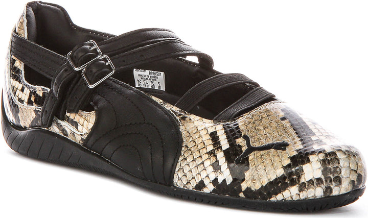 Puma SC Ballet Snake i svart och beige för kvinnor