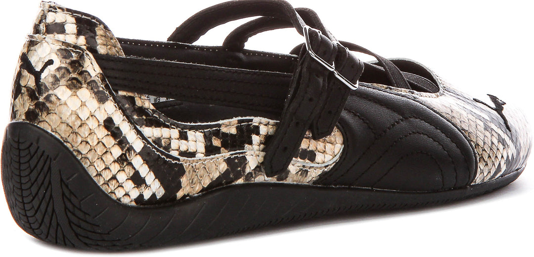 Puma SC Ballet Snake i svart och beige för kvinnor