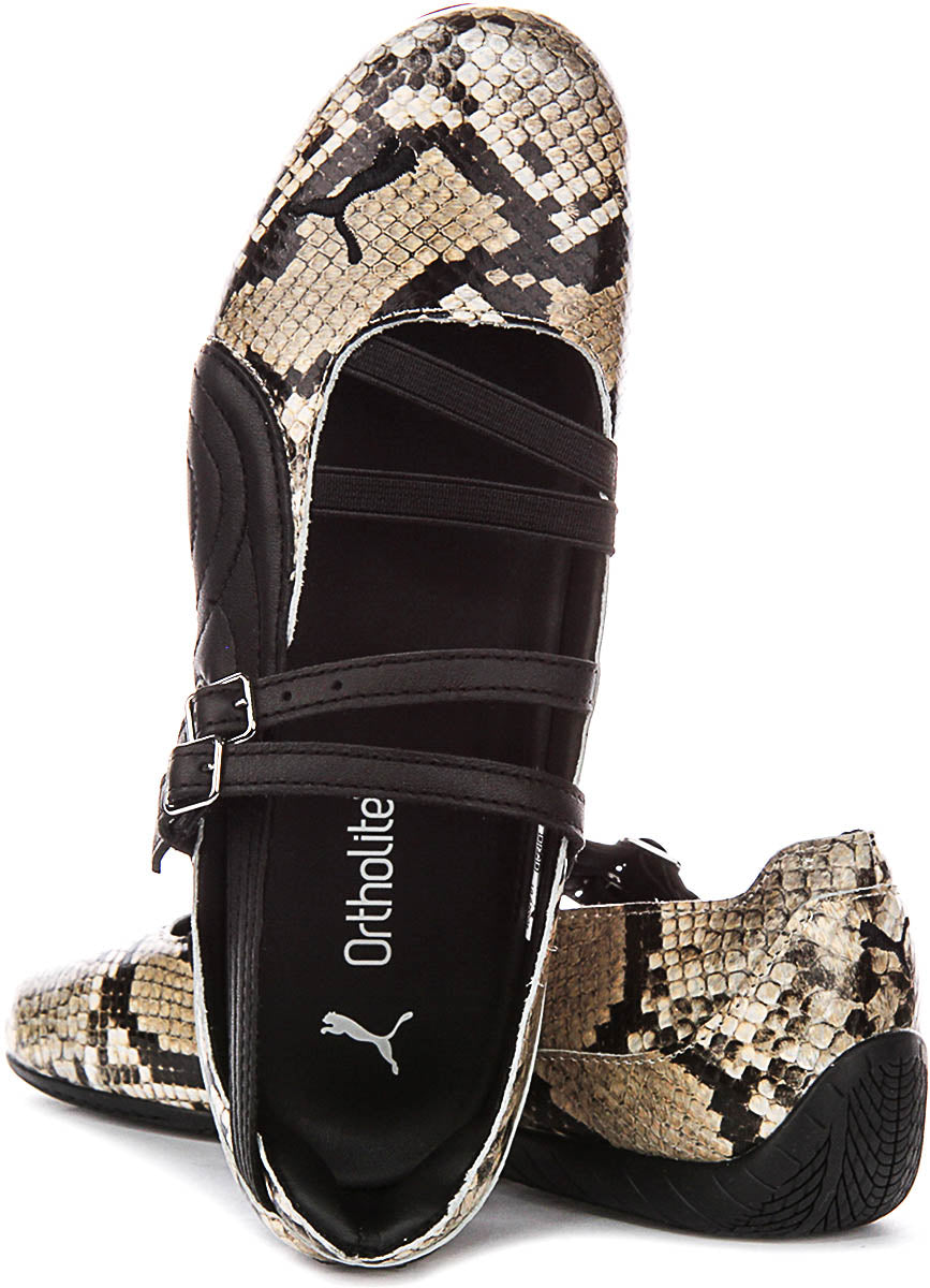 Puma SC Ballet Snake i svart och beige för kvinnor