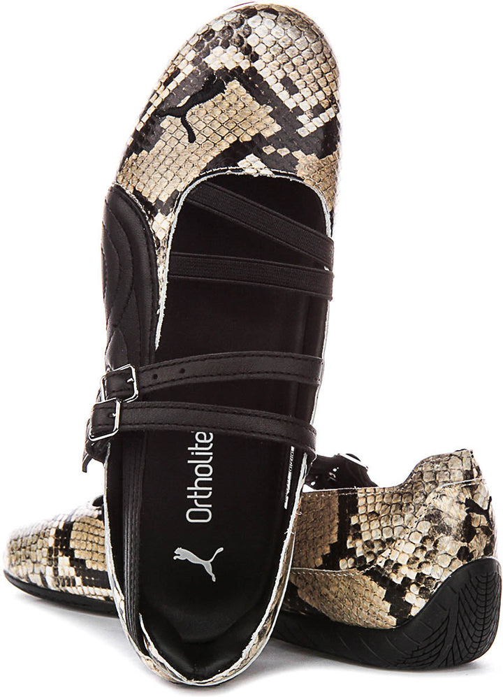 Puma SC Ballet Snake i svart och beige för kvinnor