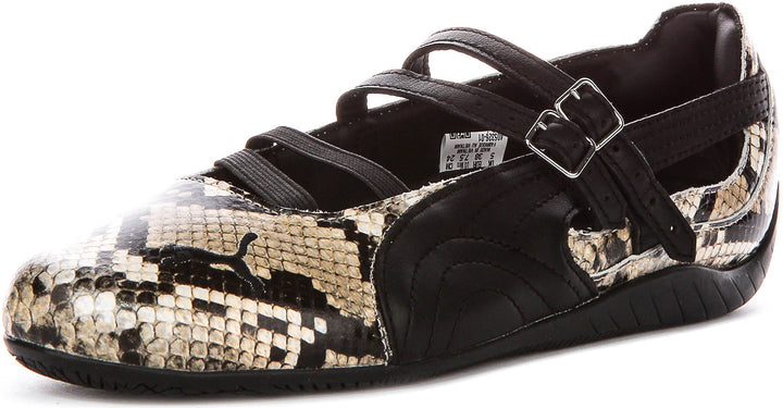 Puma SC Ballet Snake i svart och beige för kvinnor