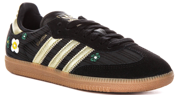 Adidas Samba OG X Liberty Print In Black Gold For Women