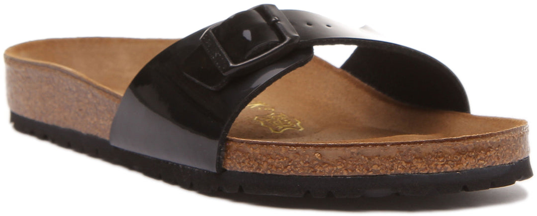 Birkenstock Madrid-sandaler | Svart Birko-Flor för kvinnor