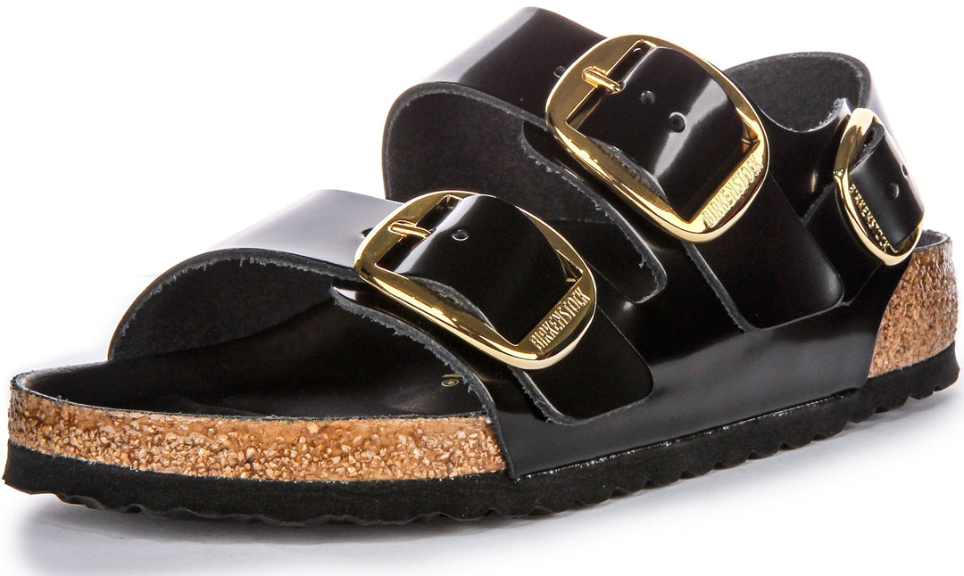 Birkenstock Milano Sandals | Black patent-finish leather for Women