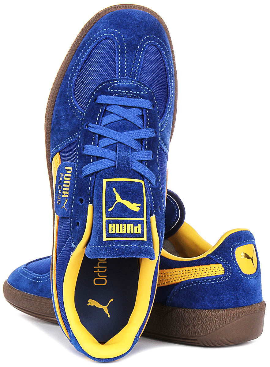 Puma Palermo Vintage i blått och gult