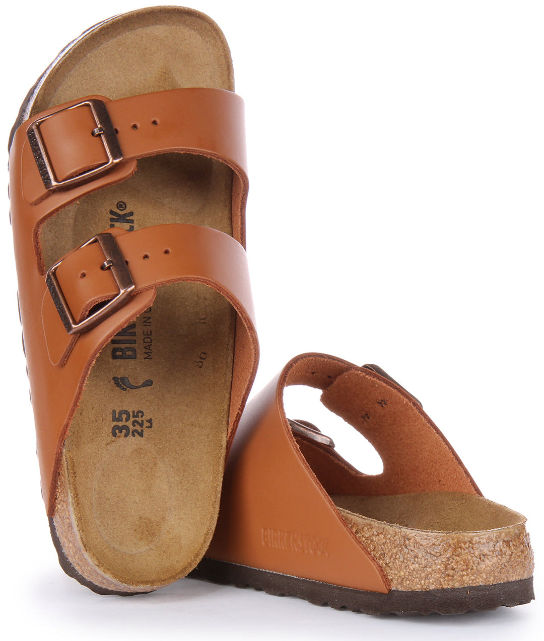 Birkenstock Arizona-sandaler | Brunt äkta läder för män och kvinnor
