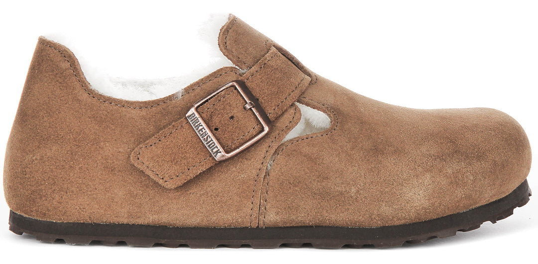 Birkenstock London-tofflor | Brunt mockaläder för kvinnor