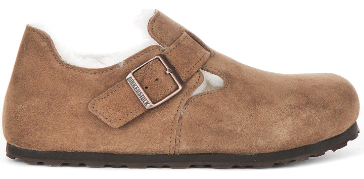 Birkenstock London-tofflor | Brunt mockaläder för kvinnor