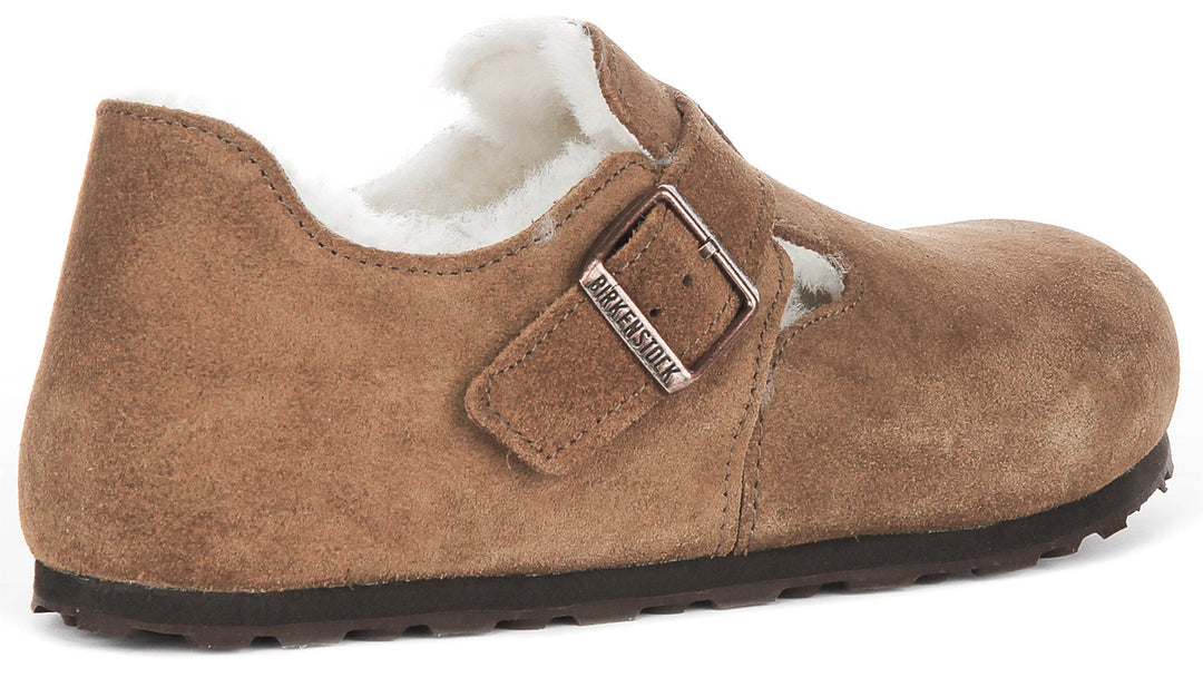 Birkenstock London-tofflor | Brunt mockaläder för kvinnor