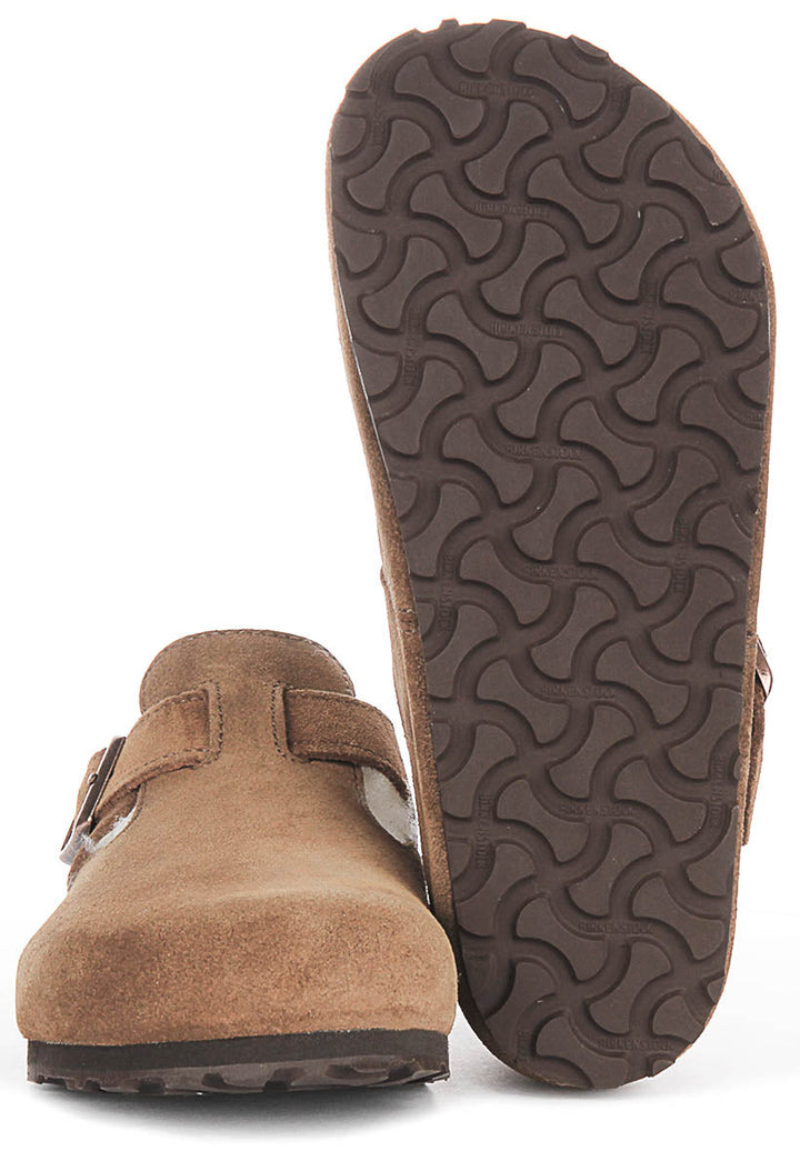 Birkenstock London-tofflor | Brunt mockaläder för kvinnor