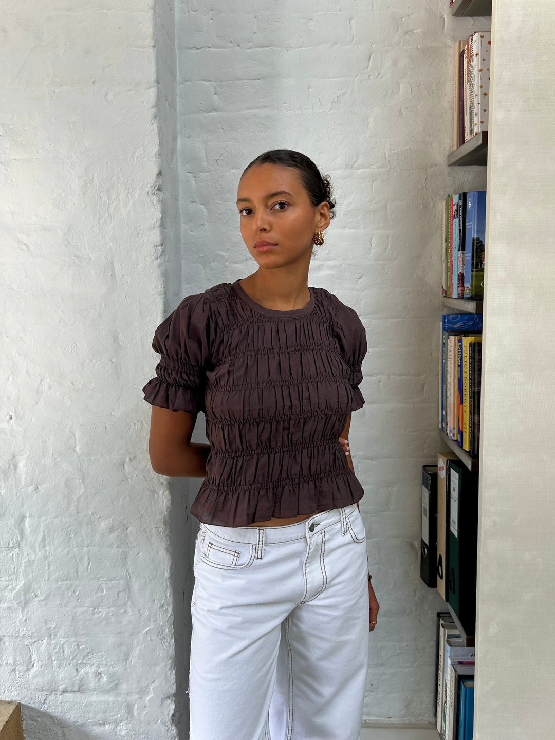 Blouse Emmie - Marron
