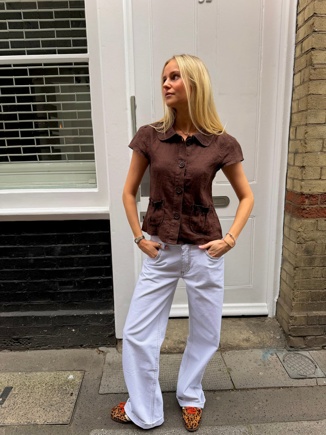 Margot Top - Bruin