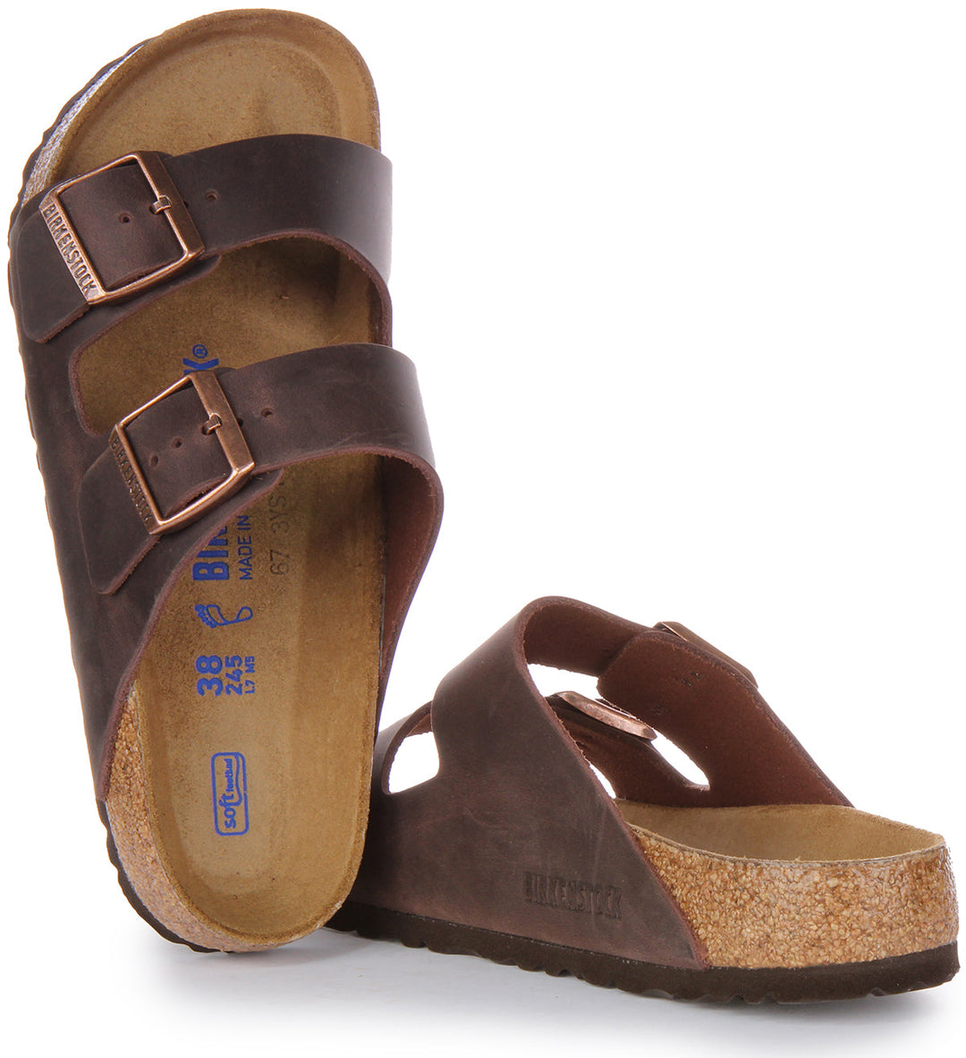 Birkenstock Arizona-sandaler | Brunt äkta läder för kvinnor