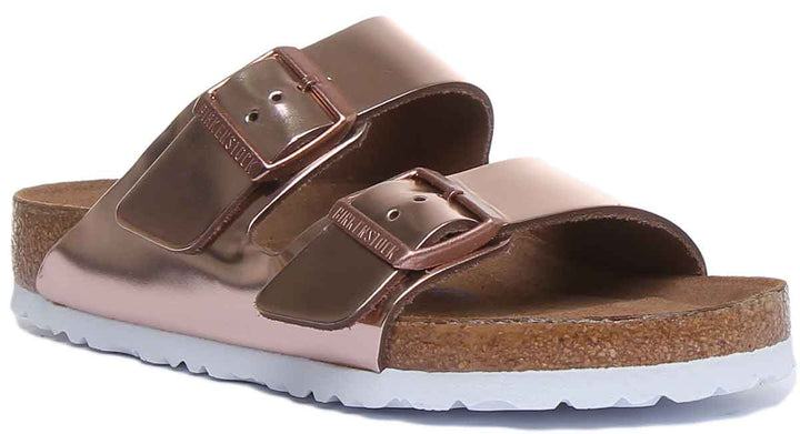 Birkenstock Arizona sandalen | koperkleurig Birko-Flor - zacht voetbed voor dames