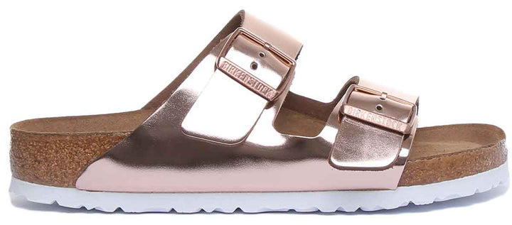 Birkenstock Arizona sandalen | koperkleurig Birko-Flor - zacht voetbed voor dames