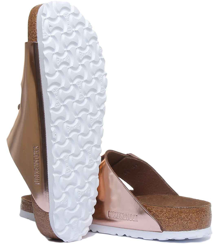 Birkenstock Arizona sandalen | koperkleurig Birko-Flor - zacht voetbed voor dames