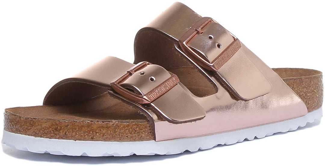 Birkenstock Arizona sandalen | koperkleurig Birko-Flor - zacht voetbed voor dames