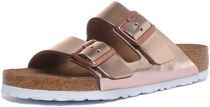 Birkenstock Arizona sandalen | koperkleurig Birko-Flor - zacht voetbed voor dames
