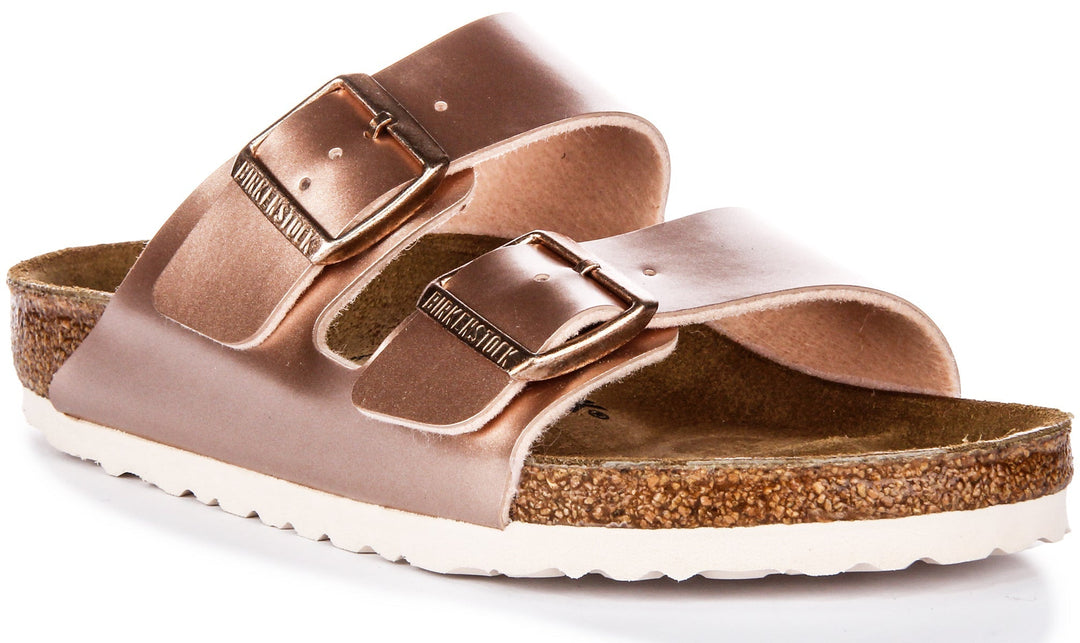 Birkenstock Arizona-sandaler | Kopparfärgad Birko-Flor för barn – normal passform