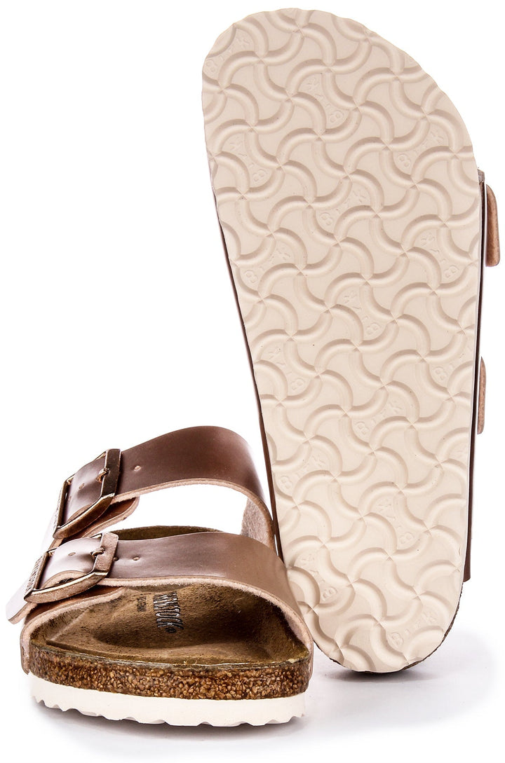 Birkenstock Arizona-sandaler | Kopparfärgad Birko-Flor för barn – normal passform