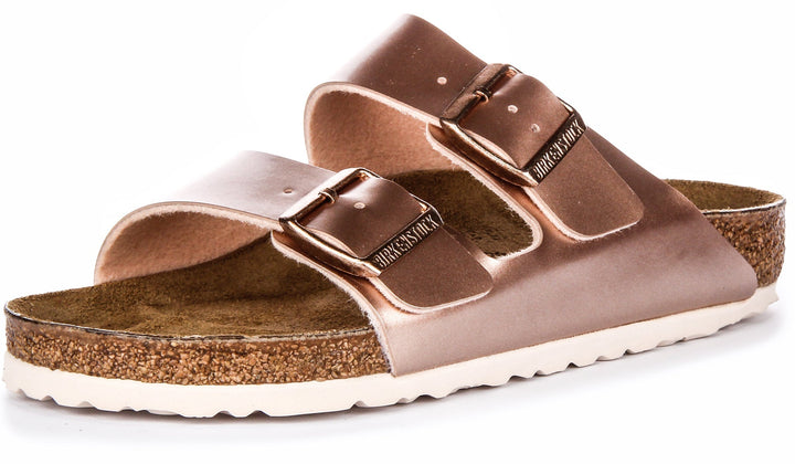 Birkenstock Arizona-sandaler | Kopparfärgad Birko-Flor för barn – normal passform