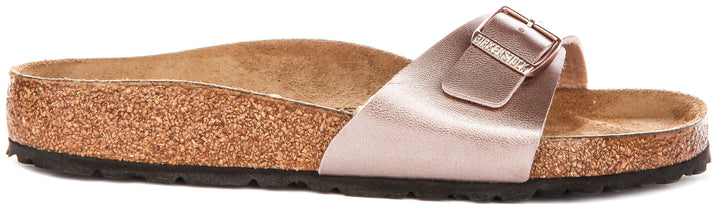 Birkenstock Madrid-sandaler | Kopparfärgad Birko-Flor för kvinnor – normal läst